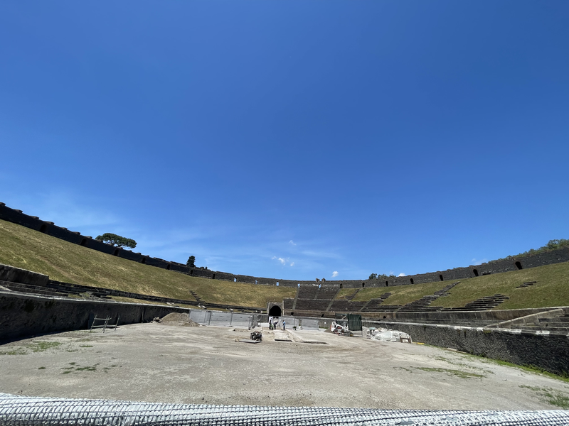 Inside of the amphitheatre