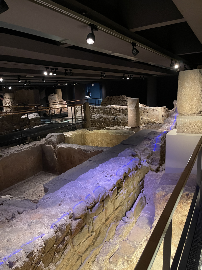 The underground of the Museum of the History of Barcelona