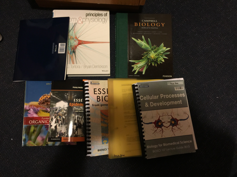 The books for semester 1