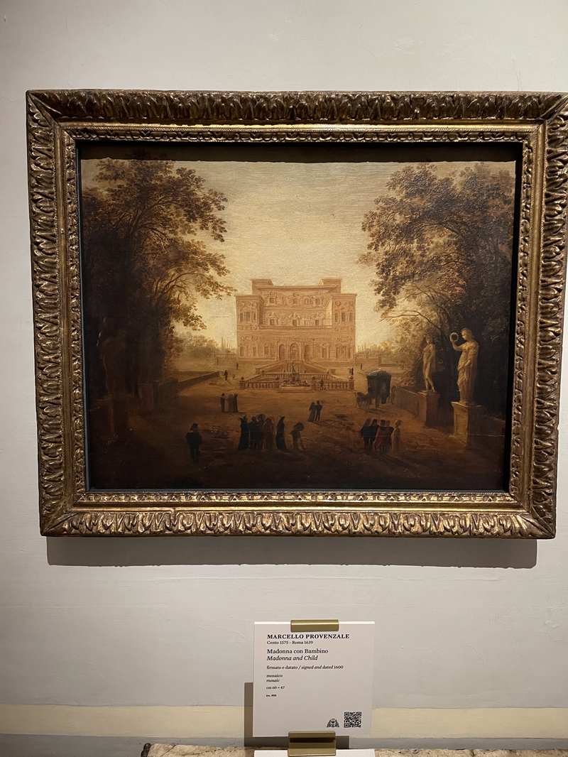 Painting of Borghese Gallery at the gallery