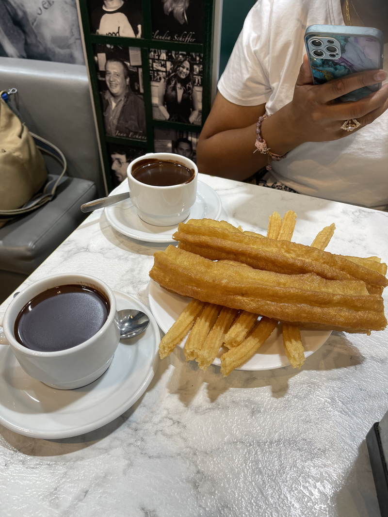 Churros, Porras and Hot chocolate