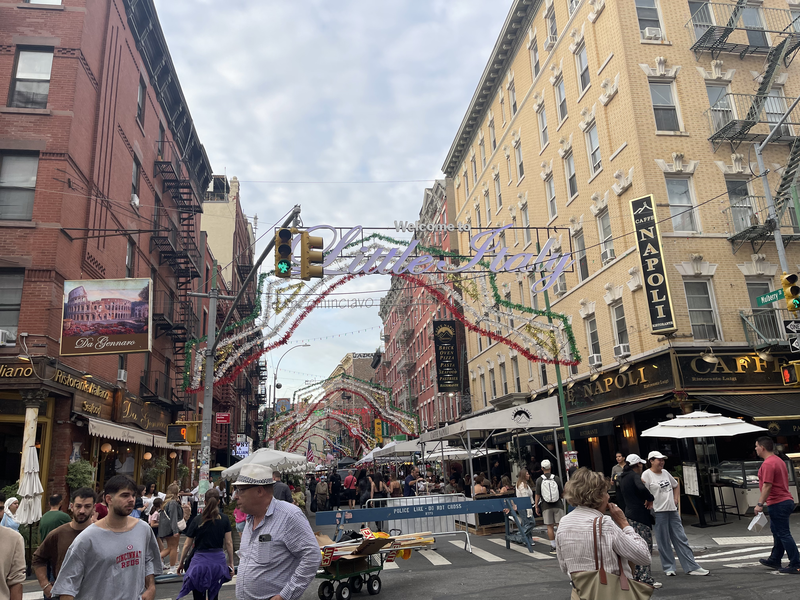 Littly Italy sign on street
