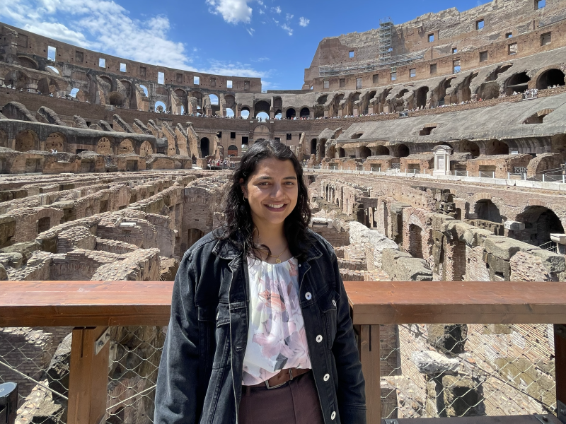 A photo of me inside the Colosseum