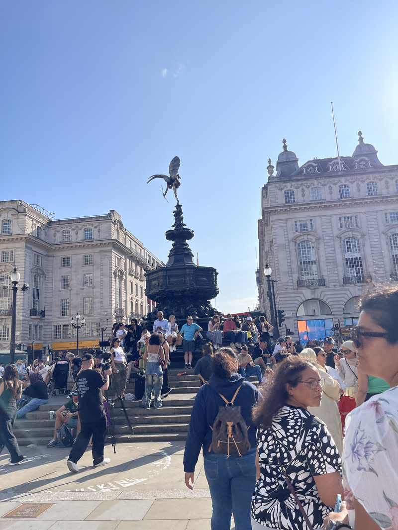 The Shaftebury Memorial Fountain in Piccadilly