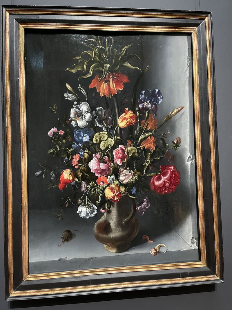 Still Life of Flowers with Crown Imperial Fritillary in a Stone Niche by Jacob Vosmaer