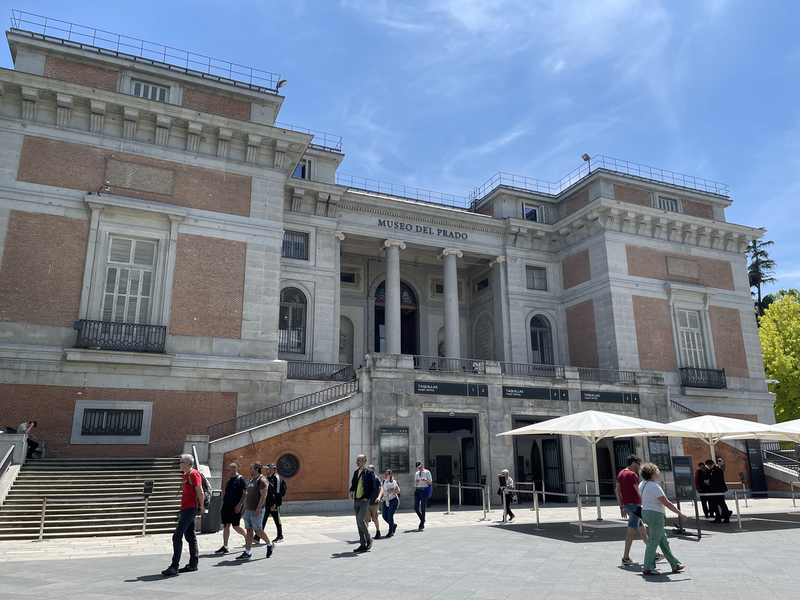 The outside of the Prado Museum