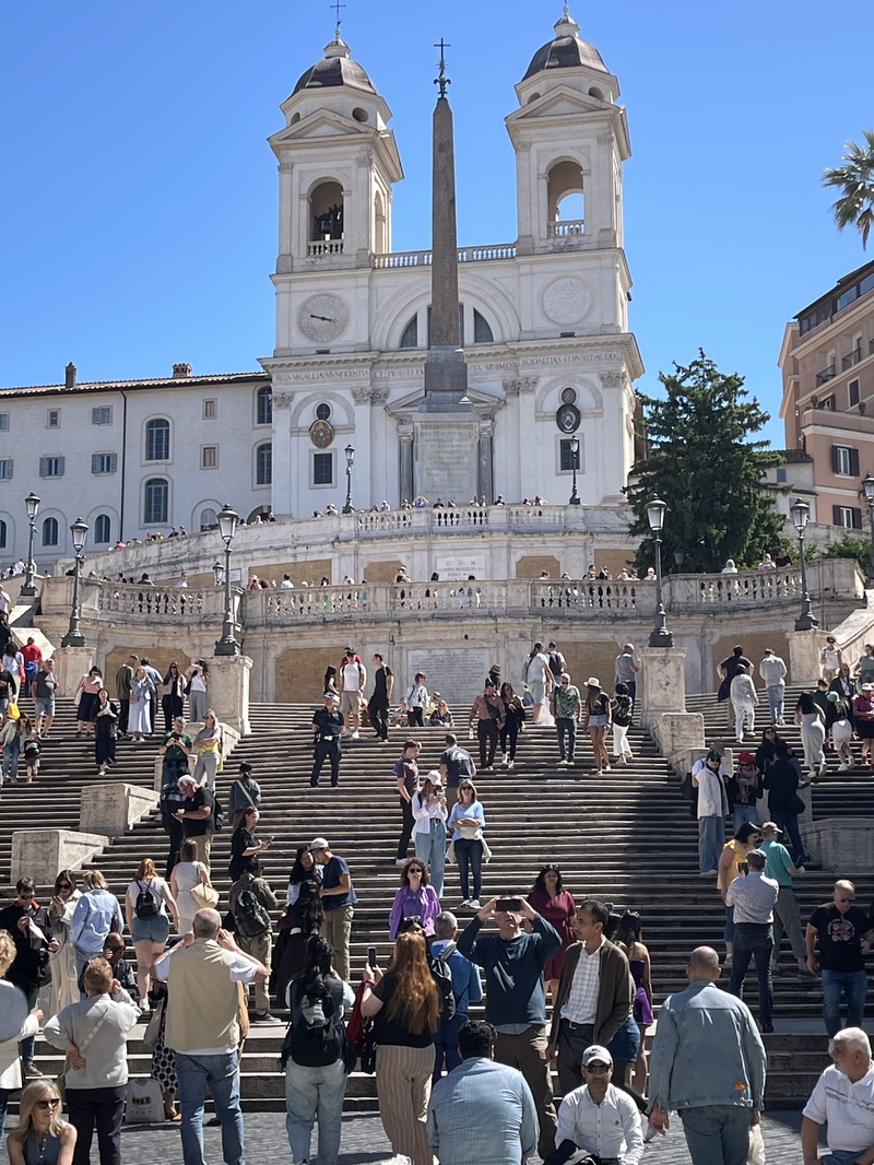 The Spanish Steps from the bottom