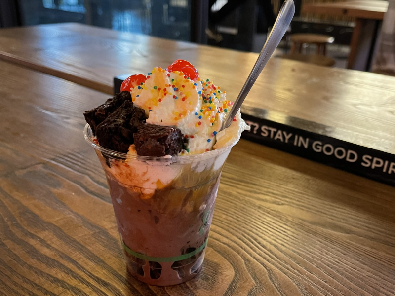 the sundae I had after submitting my thesis