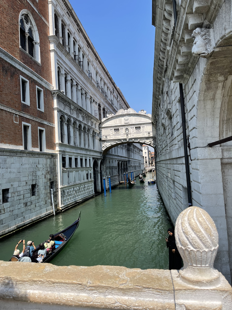 The canals in Venice