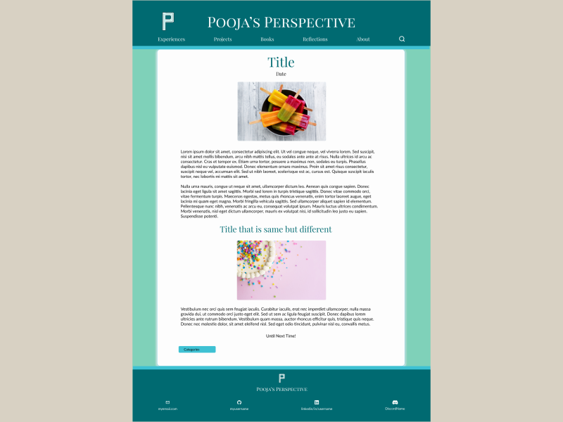 Blog Posts mock-up