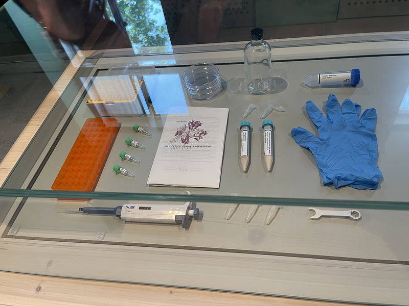 The PCR equipment display at the Museum