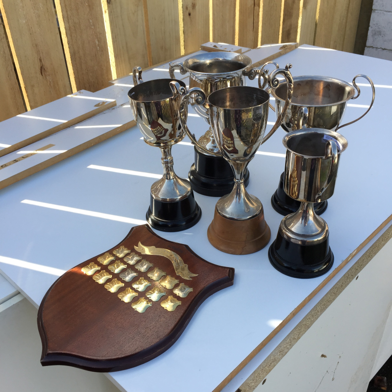 Me with my Year 13 trophies